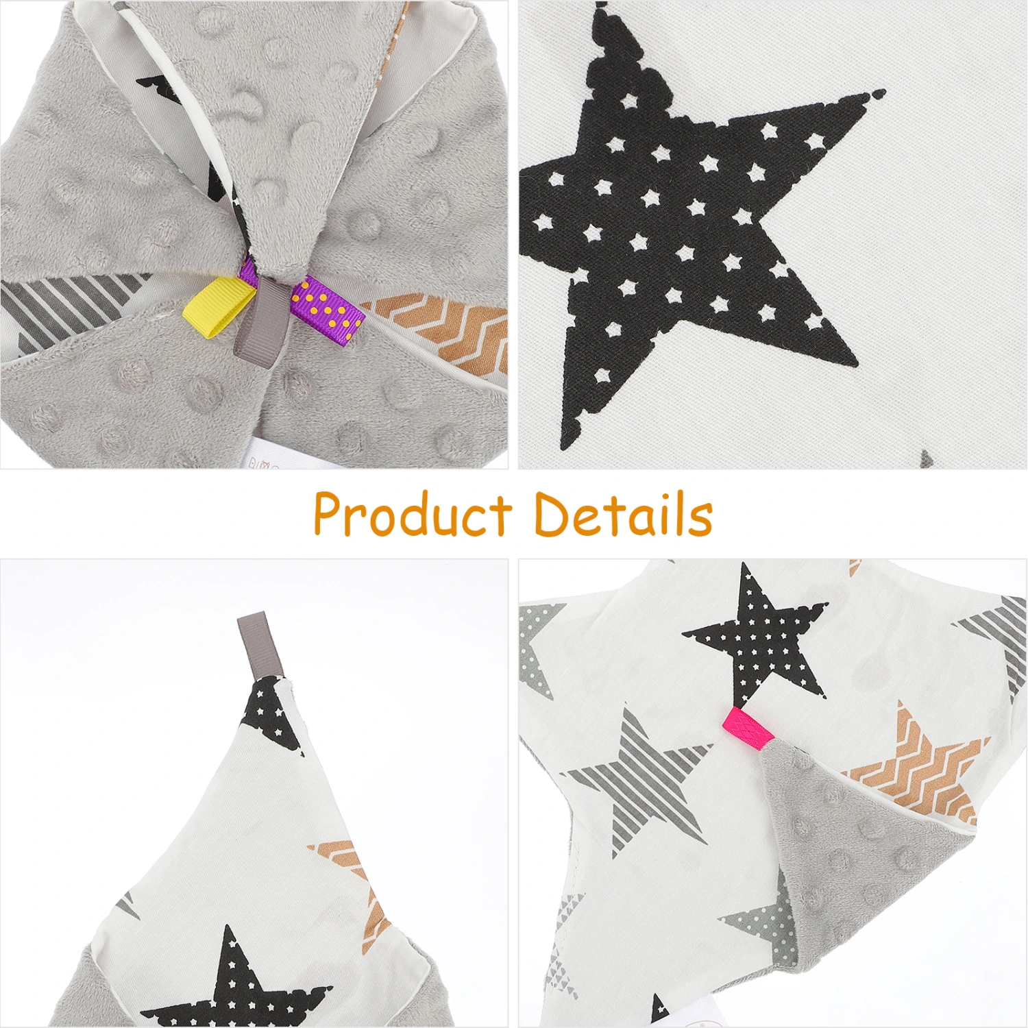 Dots Blanket Baby Comfort Towel Security Blanket Comfort Towel Pacifying Towel