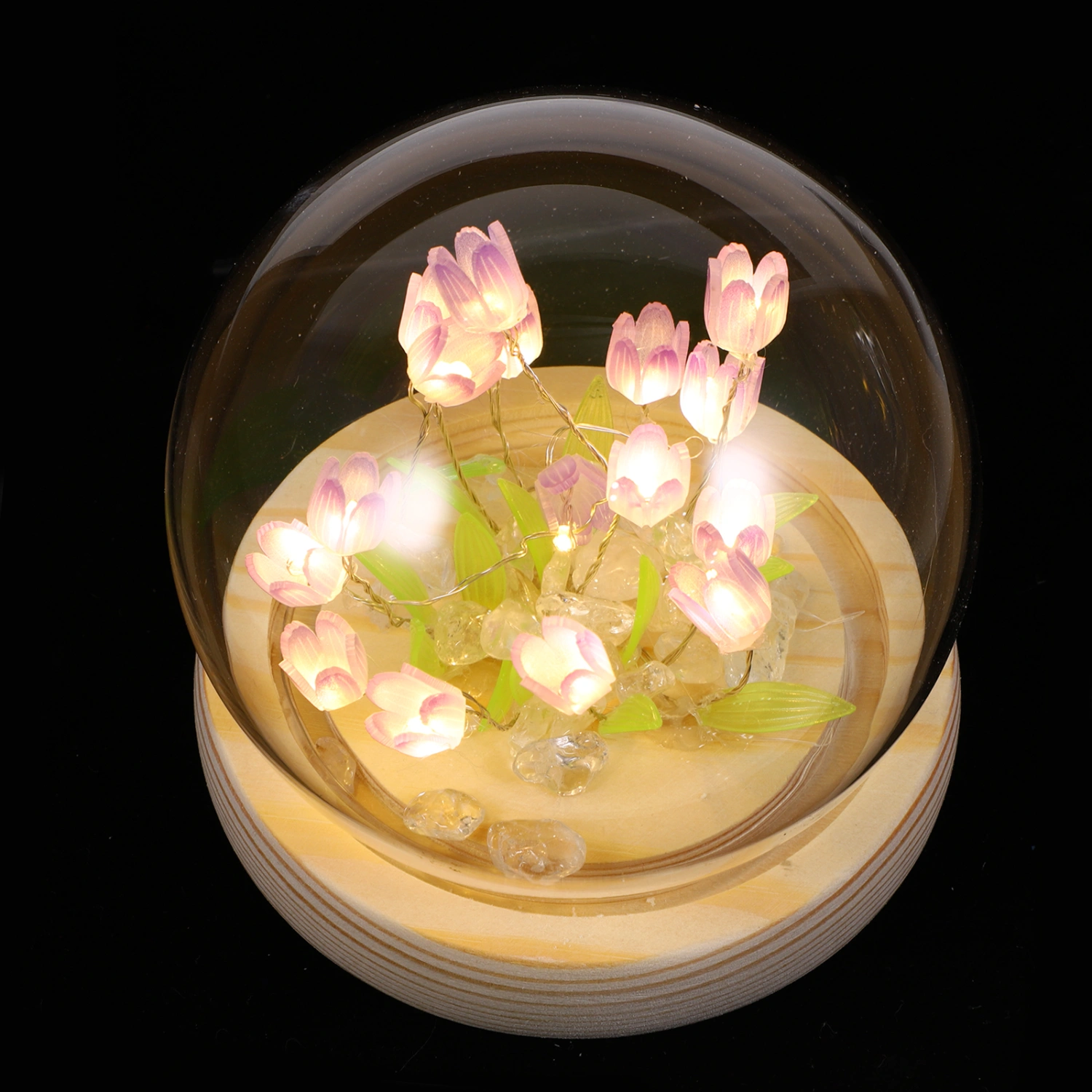 1 Set DIY Night Lamp Bedroom Tulip Light Decorative Night Lamp Handmade Light Tools