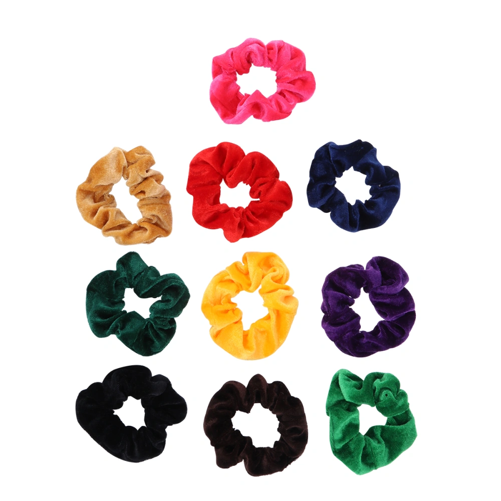 10 Pack Hair Elastics Scrunchies Scrunchy Bobbles Elegant Elastic Hair Bands Hair Ties