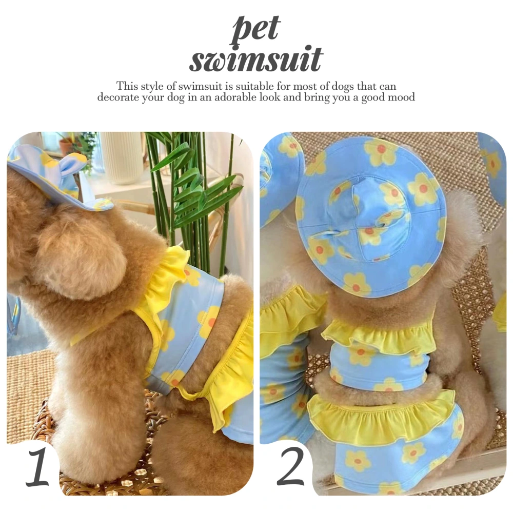 1 Set of Dog Apparel Dog Clothes Dog Swimsuit Dog Dress Dog Summer Clothes Dog Puppy Apparel