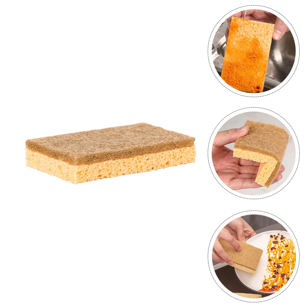 6Pcs Practical Sponge Scrubbers Rubbing Towels Home Bowl Cleaners Kitchen Gadget