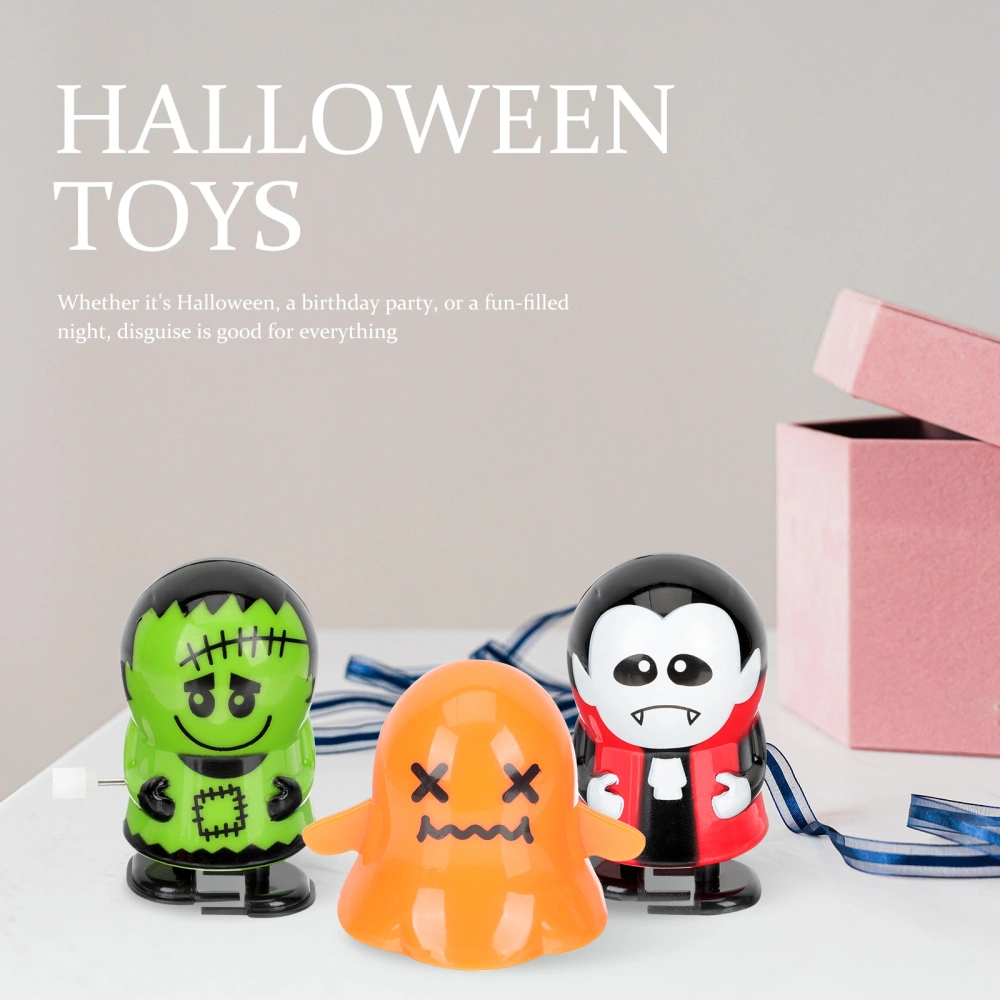 12pcs Halloween Plastic Clockwork Toys Wind Up Walking Toys Kids Funny Toys