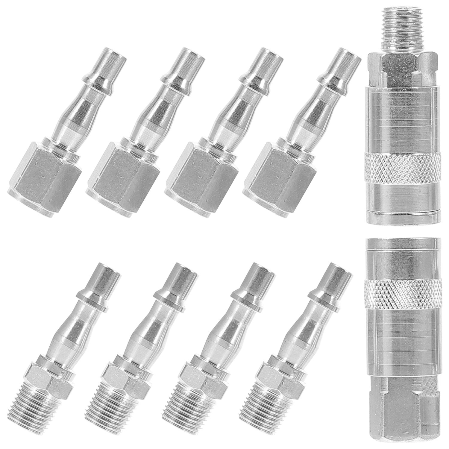 1 Set Air Hose Fitting Tube Connector Crimp Cinch Barb Fitting Accessory