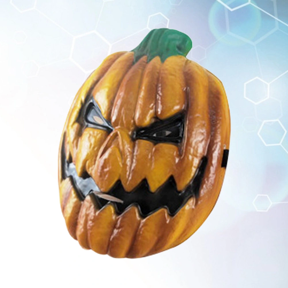 Halloween Mask Pumpkin Face Mask Costume Prop for Masquerade Cosply Halloween Costume Party Performance (Style A)