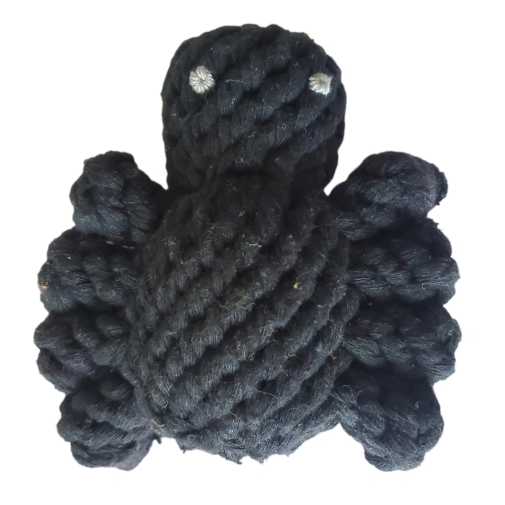 1pc Halloween Cotton Thread Woven Pet Molar Toys Spider Pattern for Pet Playing