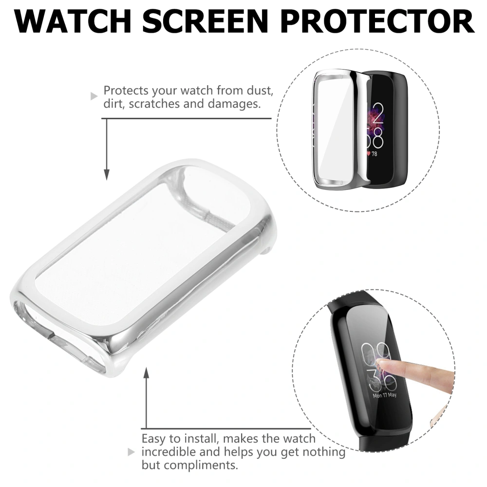 2pcs All-Around Protective Case Watch Screen Protector Compatible with luxe