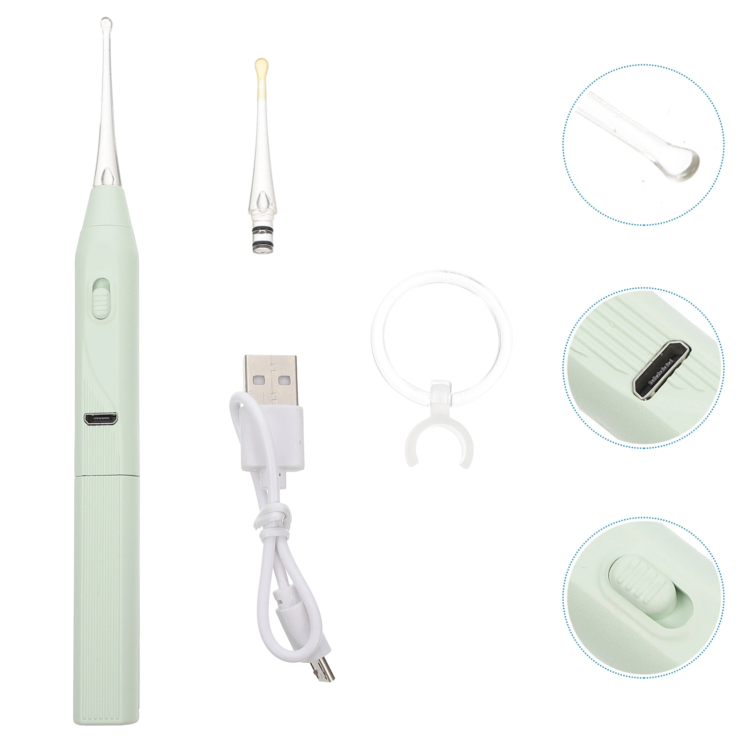 1 Set Ear Wax Removal Tool Lighting Ear Wax Cleaner for Baby Infant Newborn Kids