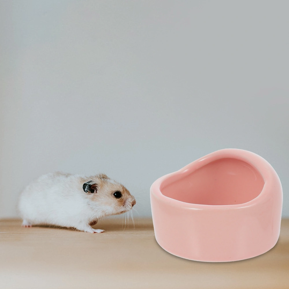 2Pcs Hamster Food Bowls Ceramic Food Basins Home Hamster Feeder Hedgehog Food Bowls