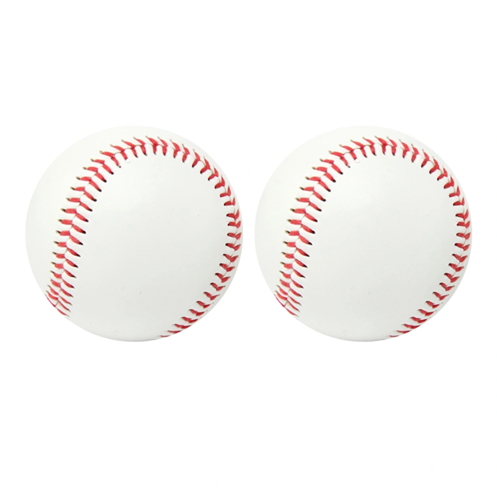 2PCS Type Training Baseball Filling Baseball Outdoor Sports Baseball Ball Portable Hitting Practice Baseball for Outdoor Sports Practice Training White