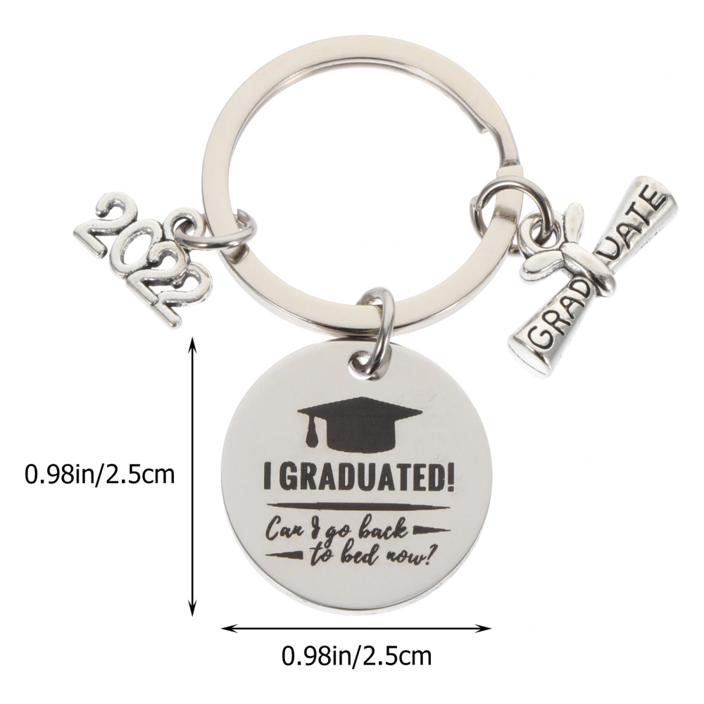 Stainless Steel Keychain Pendant For Graduation Season 2022 Graduation Season Keychain