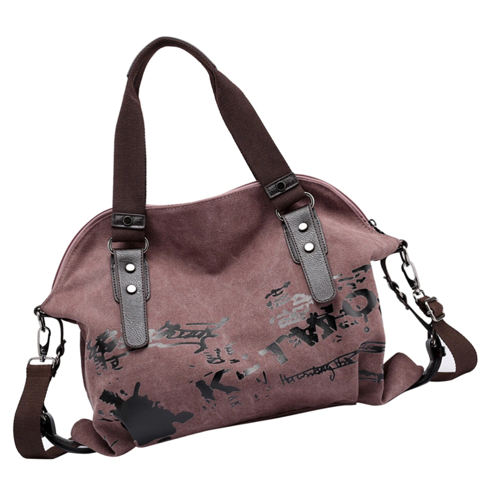 Womens Casual Canvas Shoulder Bags Messenger Bags Vintage Crossbody Bag Tote Bags Handbag (Violet)