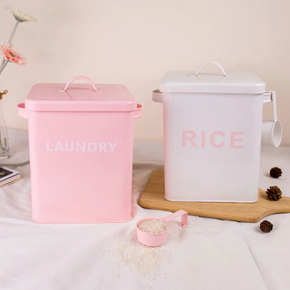 1Pc Home Rice Storage Bucket Rice Storage Tank Kitchen Flour Storage Bucket