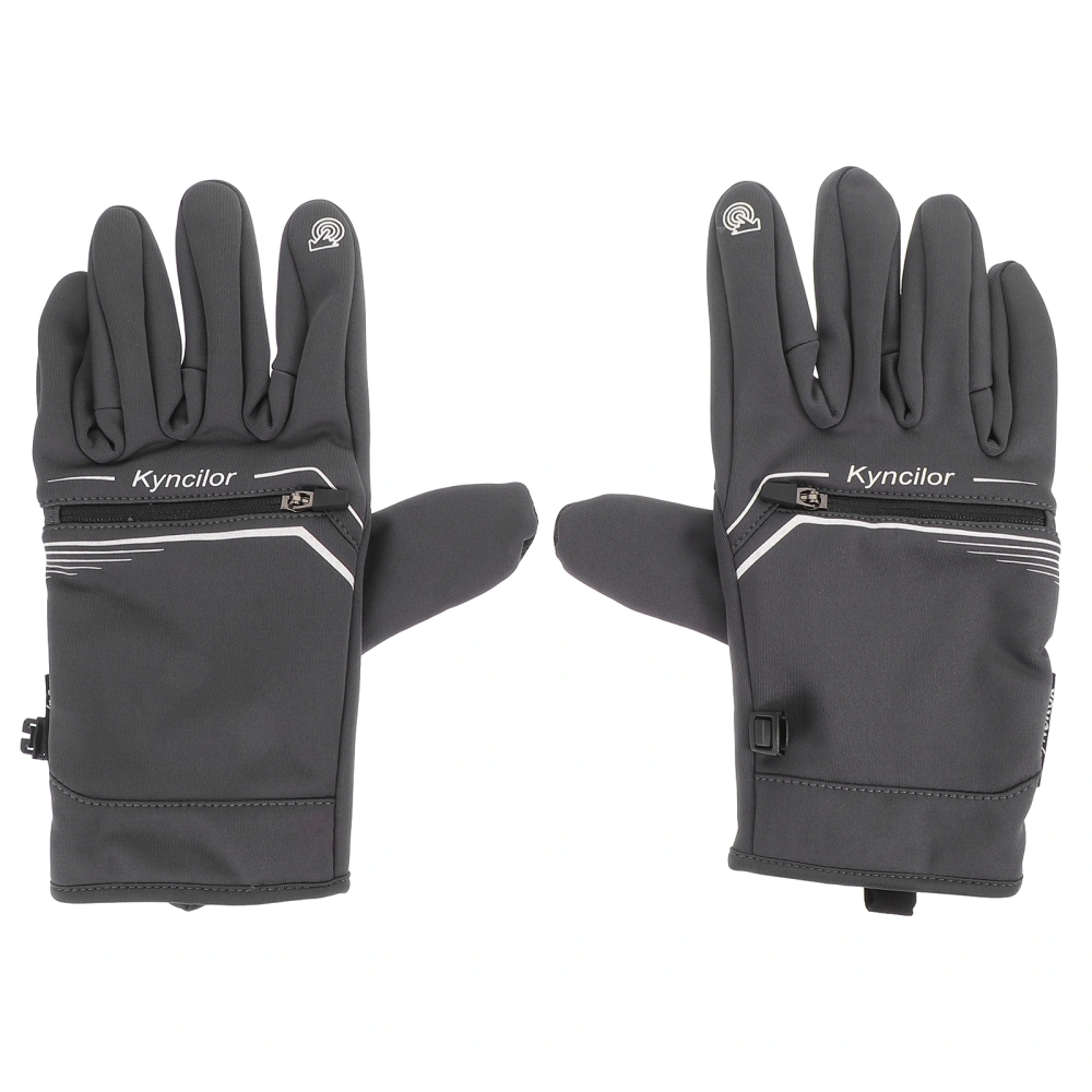 1 Pair of Winter Skiing Gloves Waterproof Cycling Gloves Cold-proof Outdoor Gloves