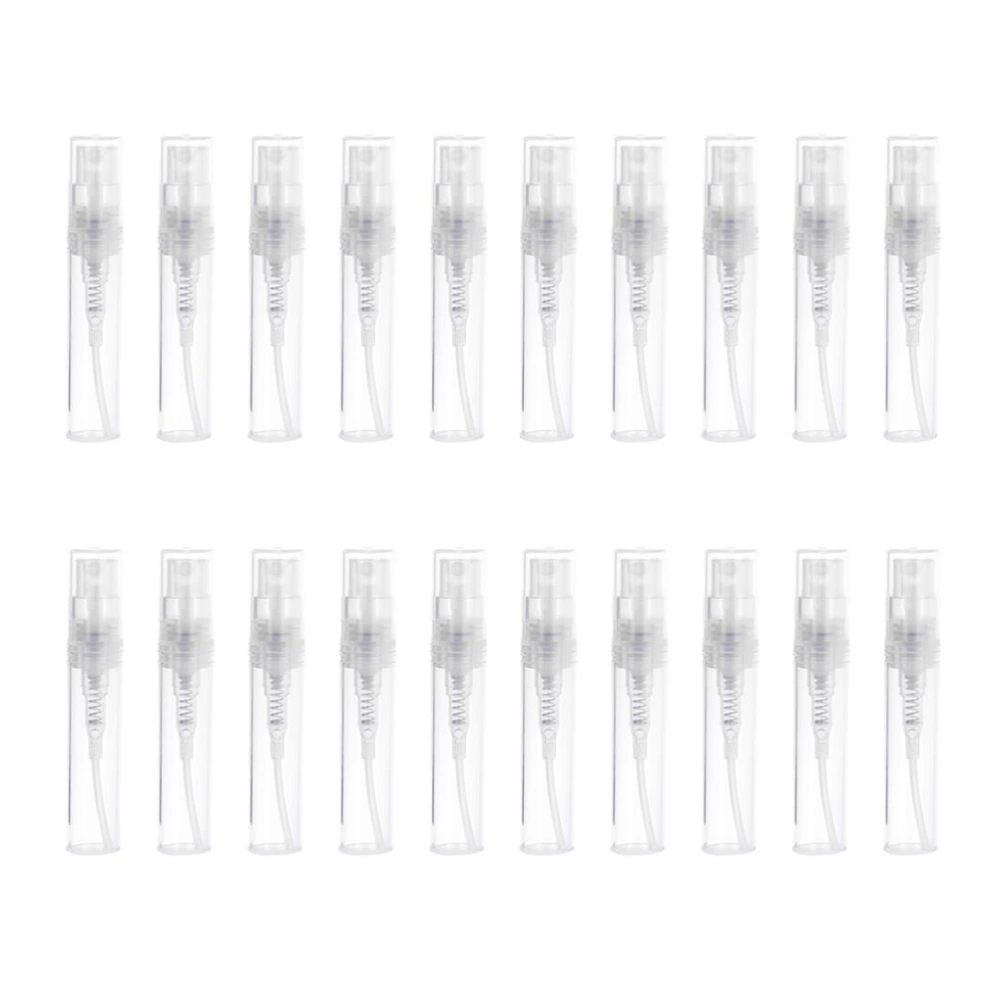 50pcs Plastic Spray Bottles Refillable Empty Bottles Perfume Atomizer Sprayer for Outdoor Daily Use (2ml)