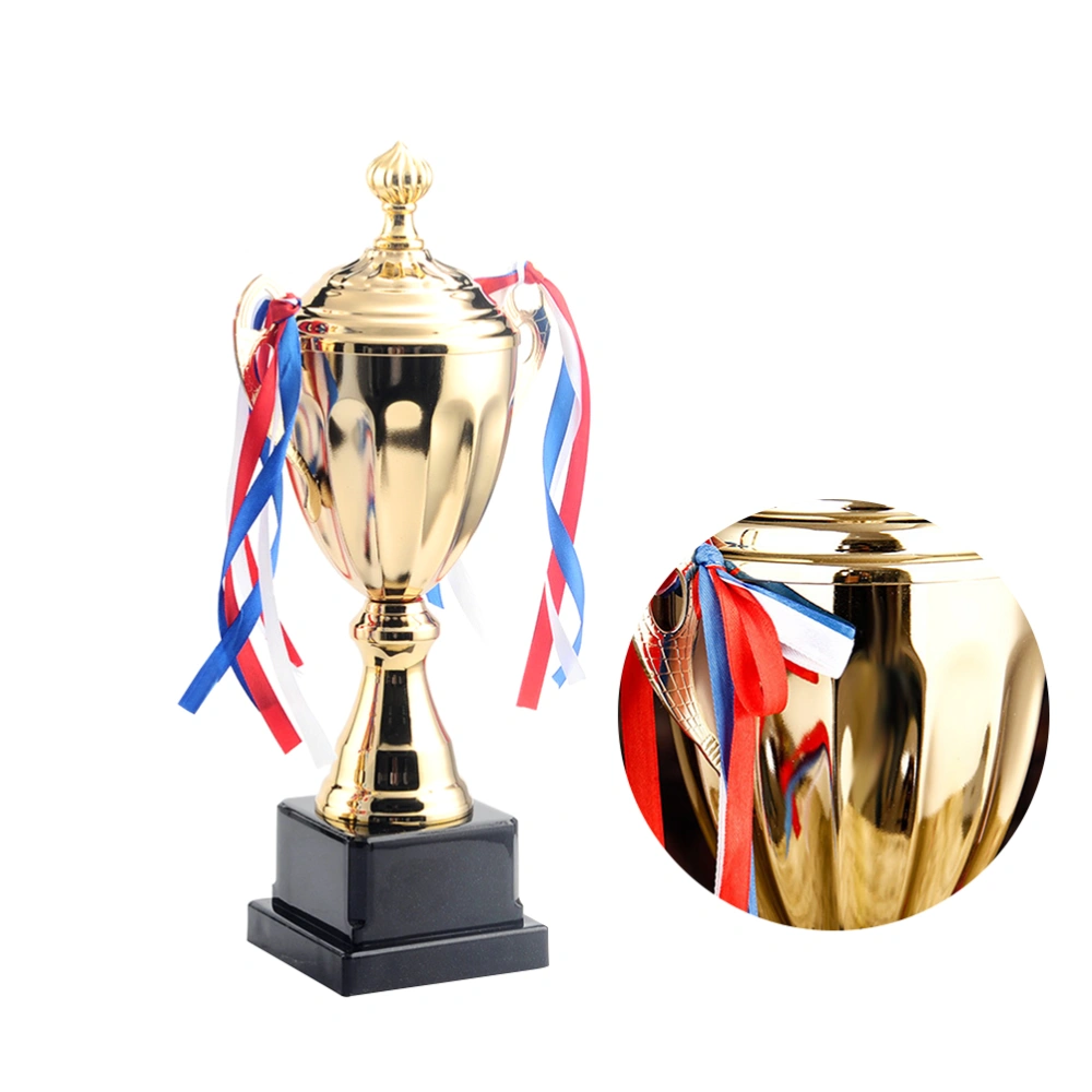 1PC Sports Match Trophy Metal Trophy School Tournament Honor Trophy for Competition Ceremony (39cm)