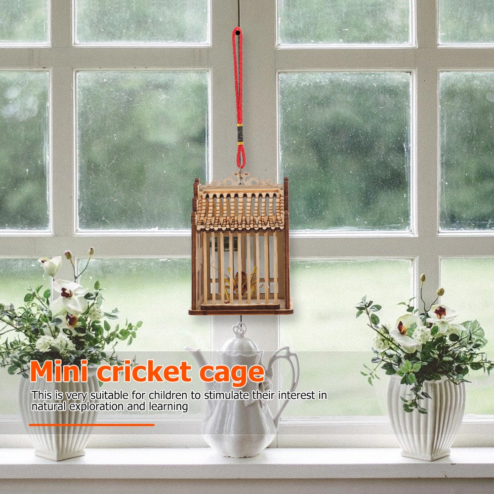 1pc Grasshopper Cage Wood Cage Wild Grasshopper Cage Grasshopper Transport Cage