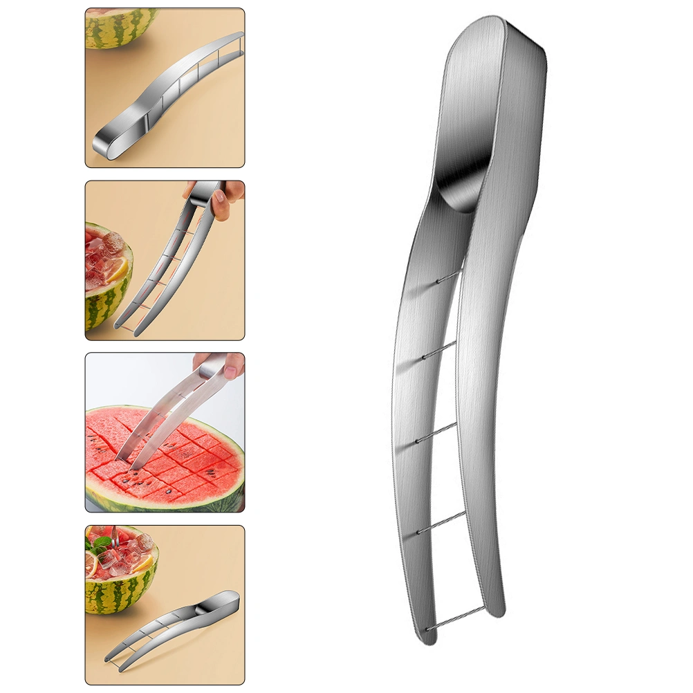 Stainless Steel Watermelon Cutter Kitchen Watermelon Slicer Fruit Slicer Cutter Kitchen Gadget