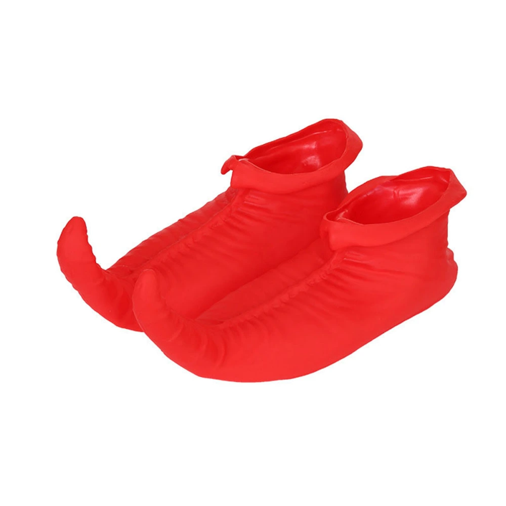 Large Clown Shoes Carnival Halloween Costume Clown Shoes for Women Men (Red)