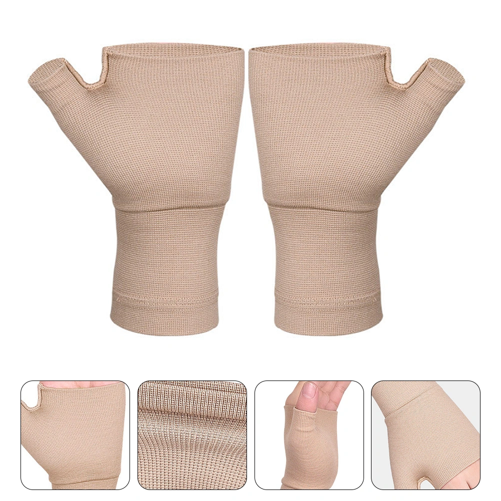 1 pair of Arthritis Compression Gloves Fingerless Elasticity Gloves Gloves