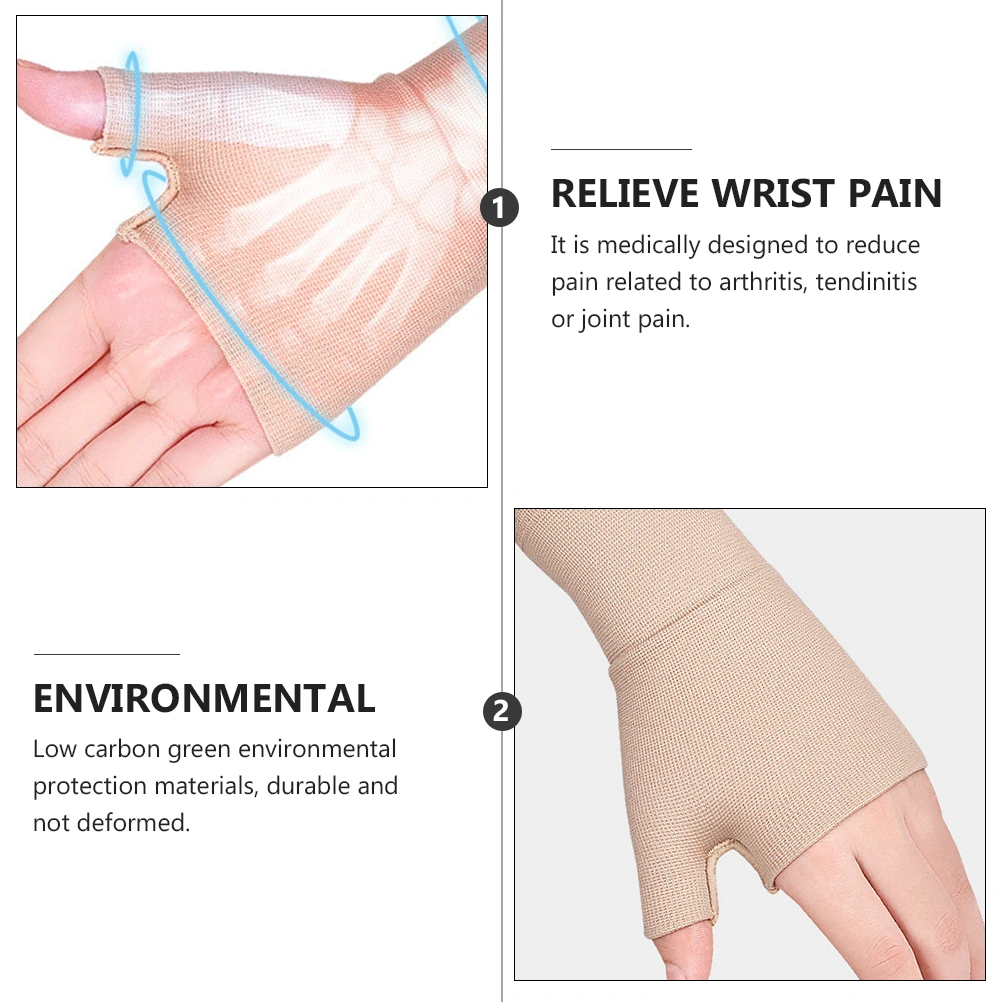 1 pair of Arthritis Compression Gloves Fingerless Elasticity Gloves Gloves