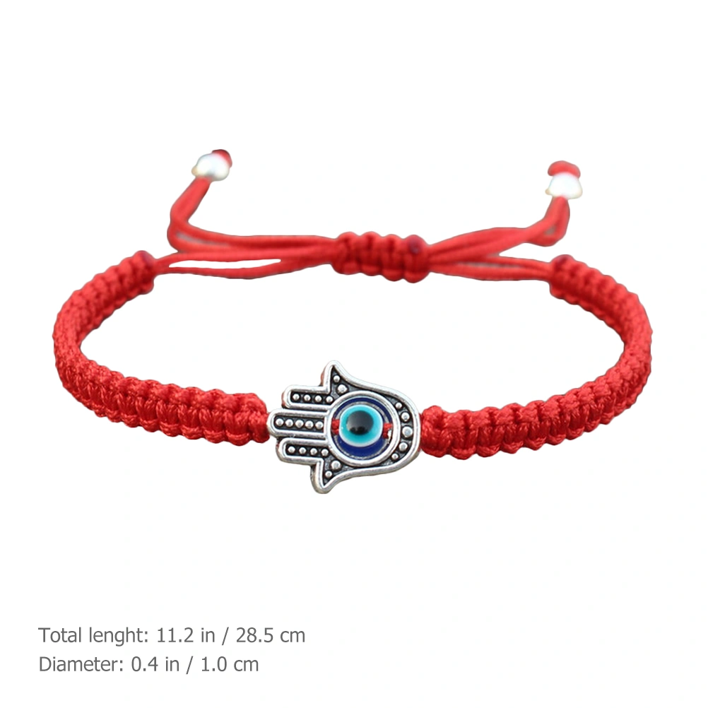 2pcs Handmade Evil Eye Braided Bracelet Evil Eye Charm Adjustable Bracelet Amulet Bracelets