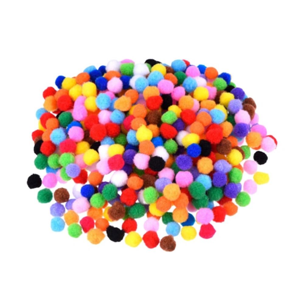 500PCS 30MM DIY Plush Ball High Elastic Polyester Plush Ball Creative Manual DIY Material Hat Scarf Accessories for Home (Assorted Color)