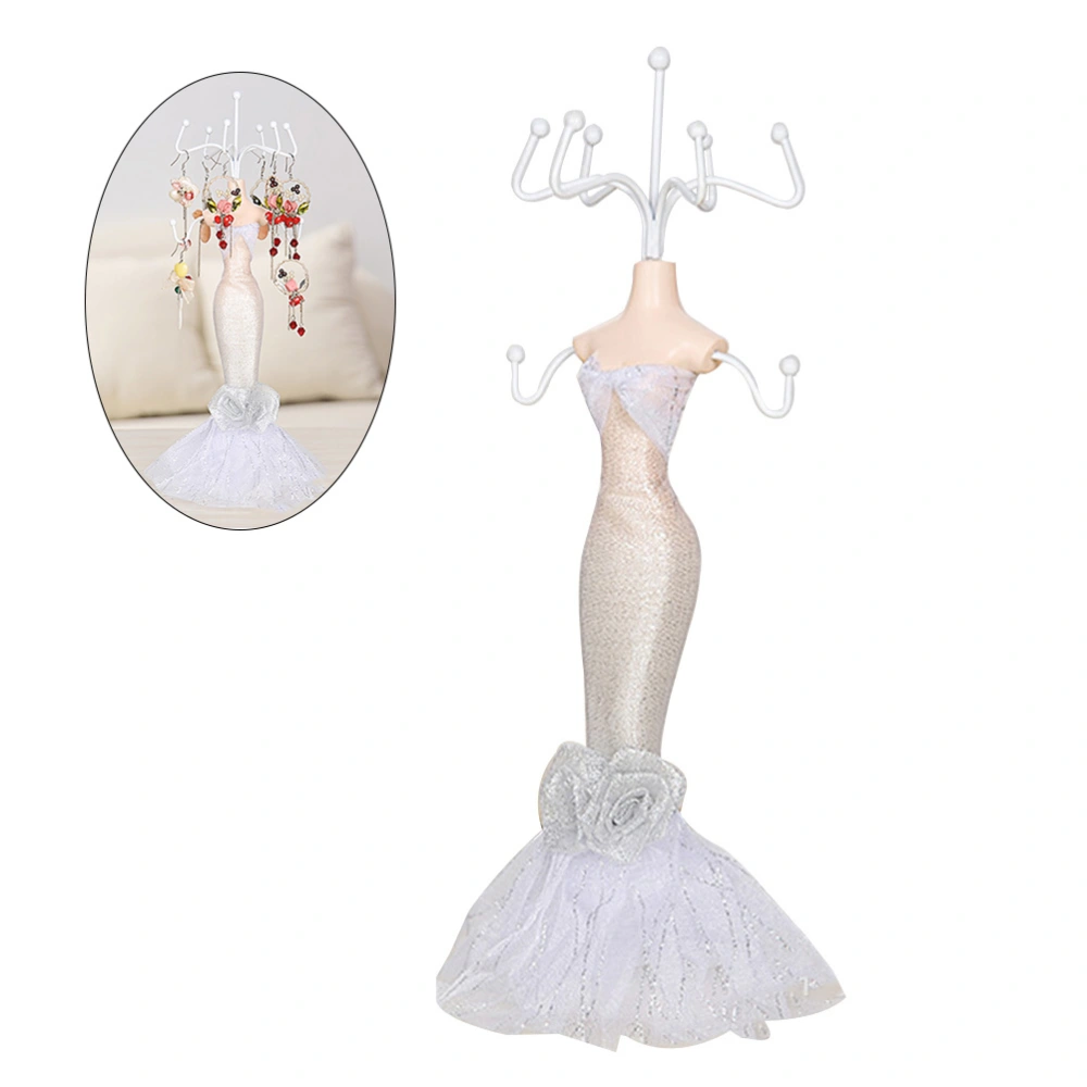 Gown Dress Resin Lady Mannequins Jewelry Stand Holder Earrings Necklace Organizer Display Tree Stand