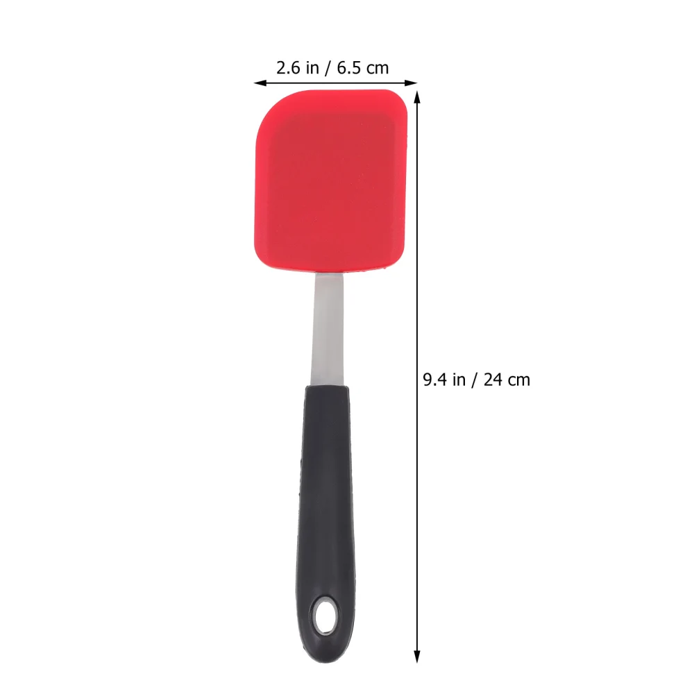 1Pc Food Grade Heat Resistant Silicone Spatula Shovel for Home Kitchen Gadget (Red)