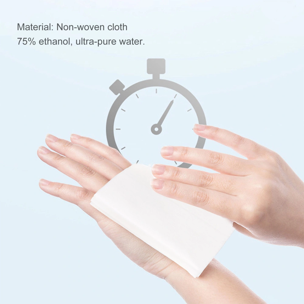 10pcs Disposable 75% Alcohol Pads Sterilization Wipes Disinfection Cleaning Tissue for Daily Use Random Packaging