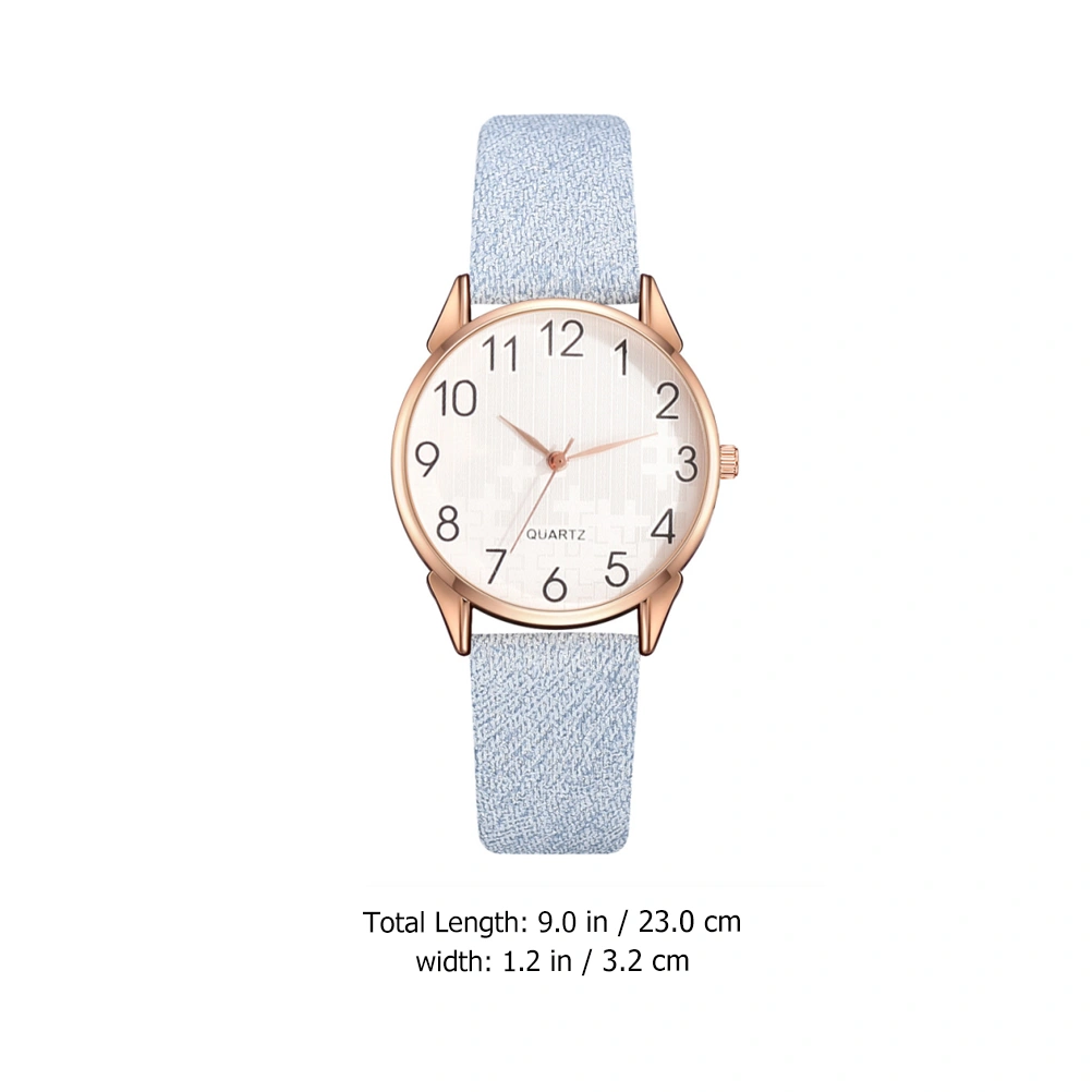 1Pc Women Quartz Watch PU Wrist Watch Fashion Business Watch Casual Watch