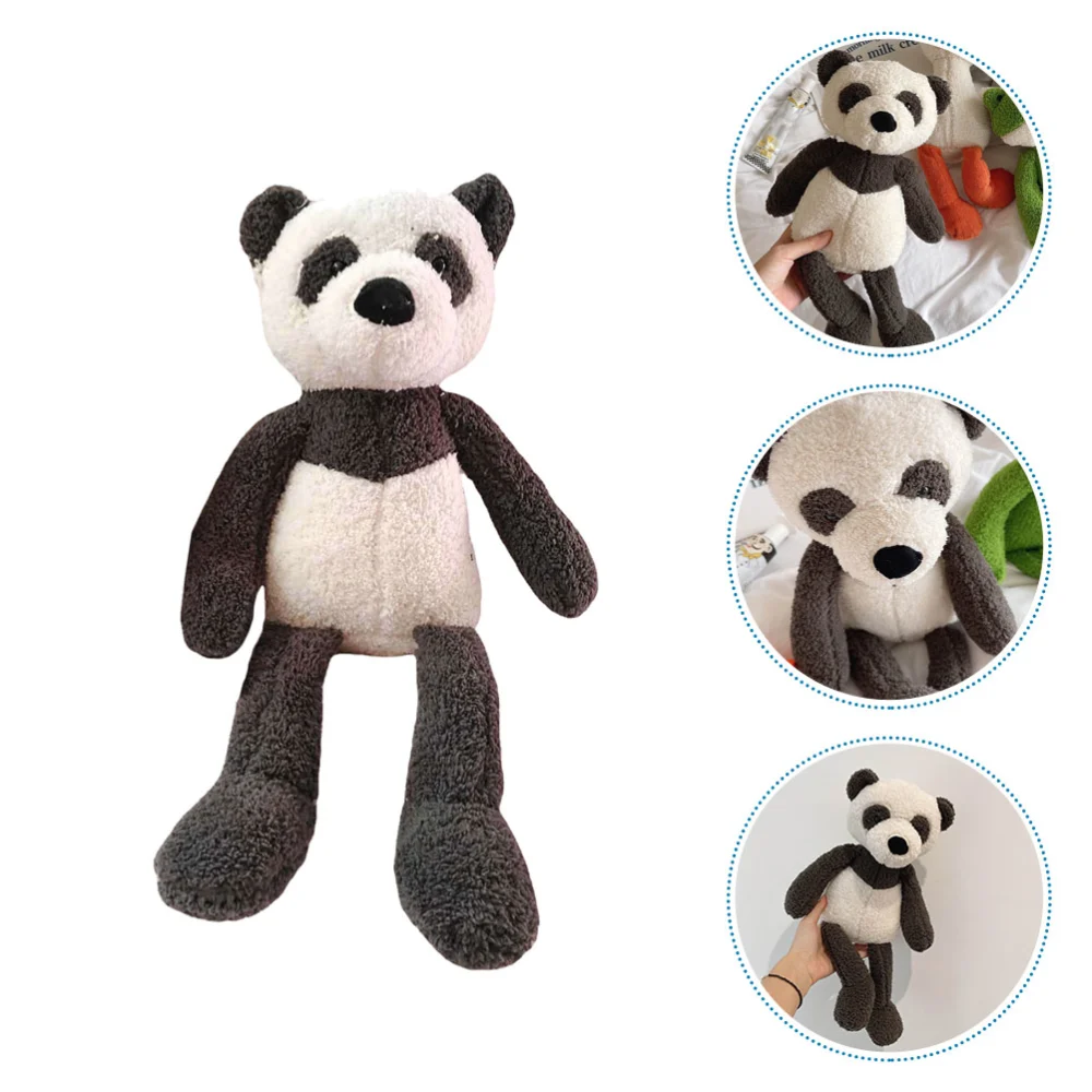 Adorable Panda Plush Doll Lovely Stuffed Doll Toy Lifelike Panda Doll Creative Panda Stuffed Toy