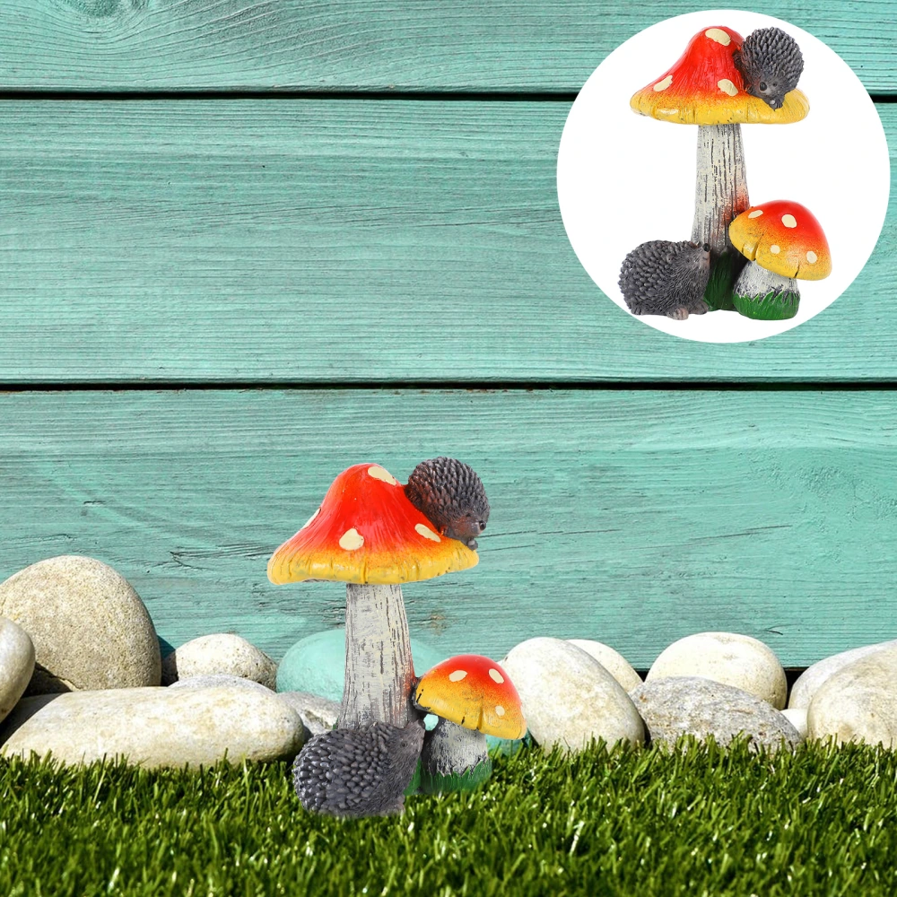 1pc Mini Mushroom Decoration Bright Handicrafts Simulation Mushroom Model