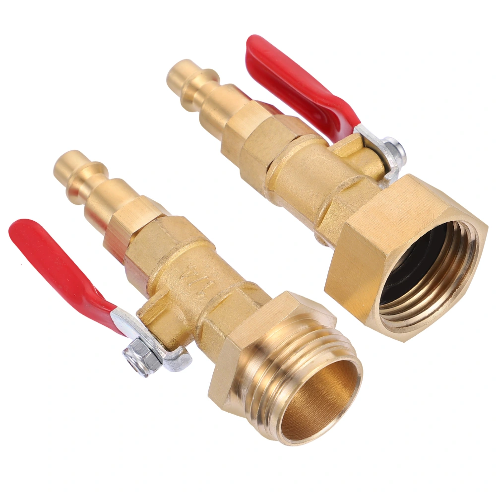 2 Pcs Male Quick Plug Winterize Quick Adapter Blowout Adapter Female Garden Hose