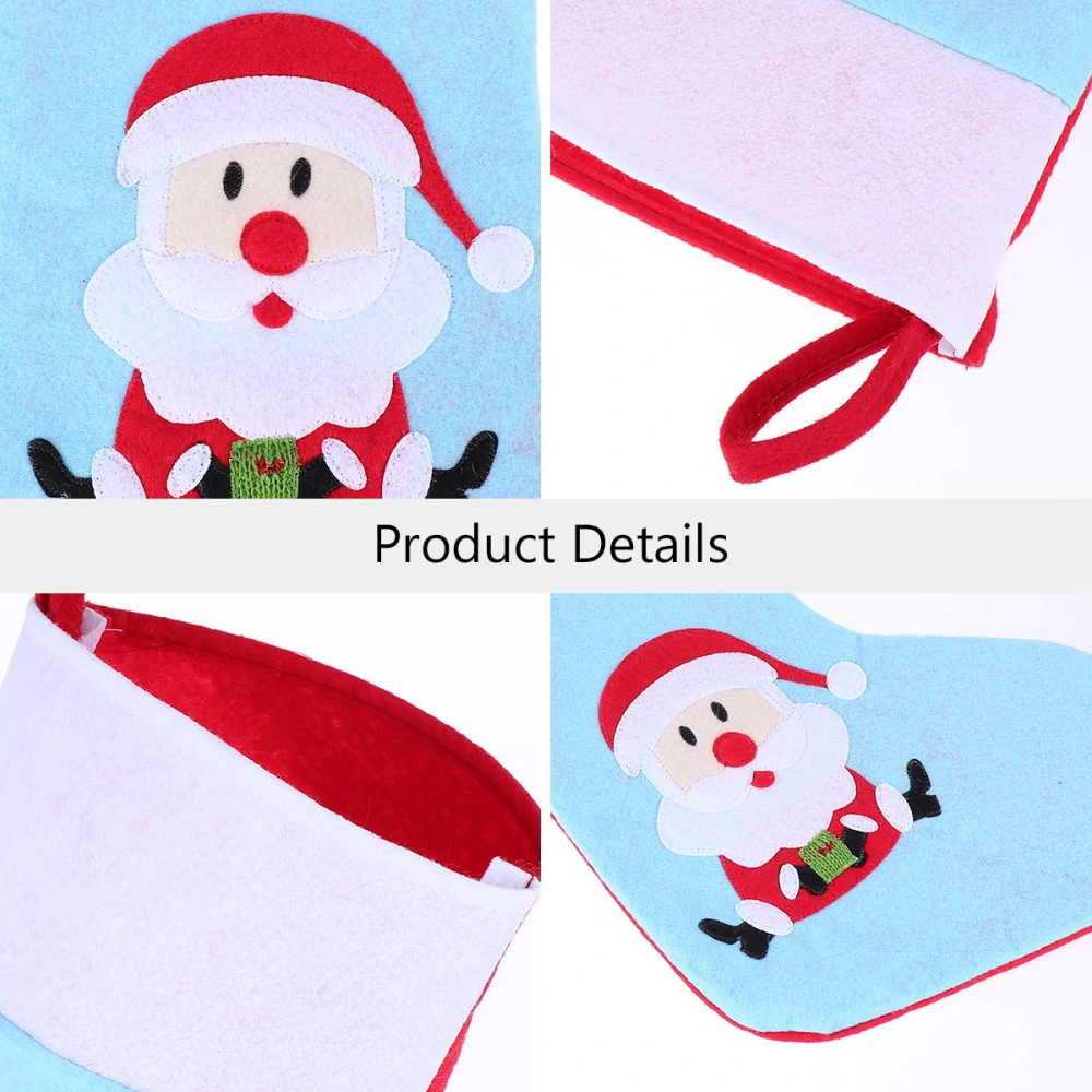 3pcs Christmas Stocking Decor Christmas Gift Sock Christmas Candy Gift Stocking