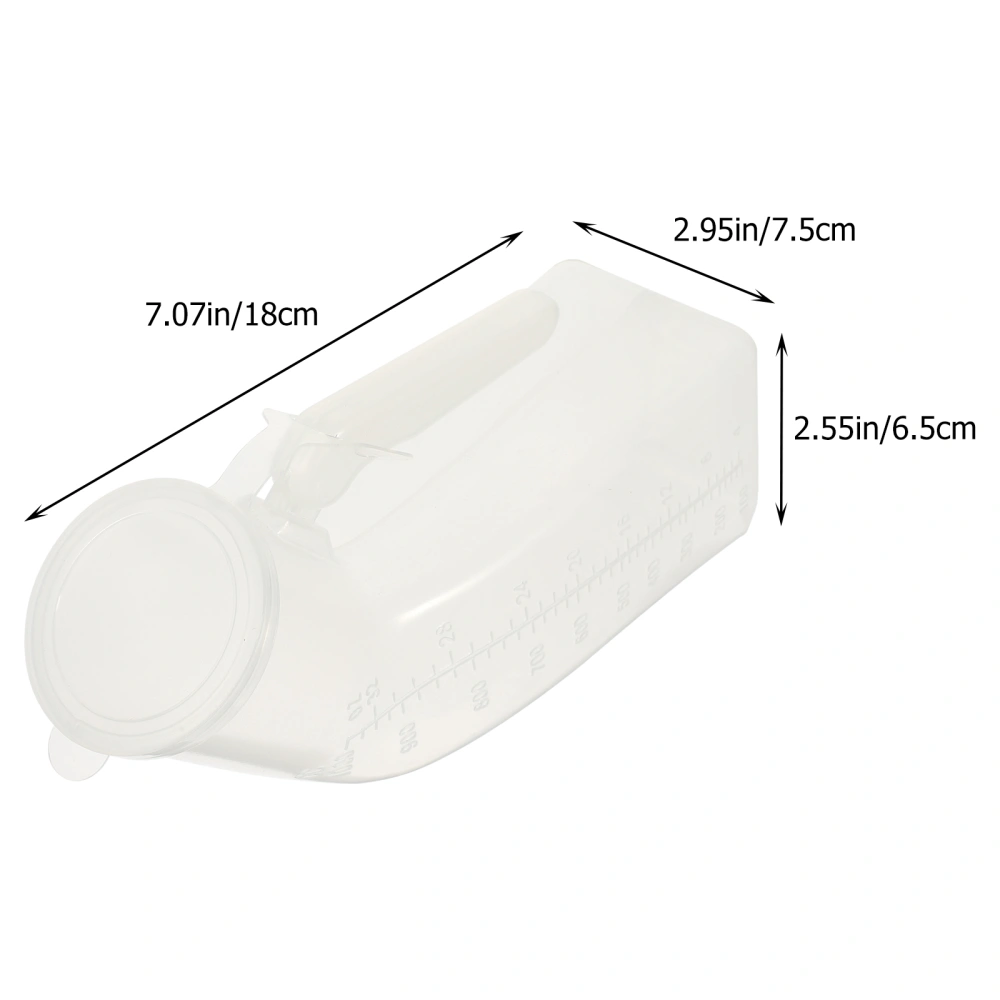 2pcs Urine Bottle Urinal Large Capacity Urine Container Hospital Bedside Pee Bottle