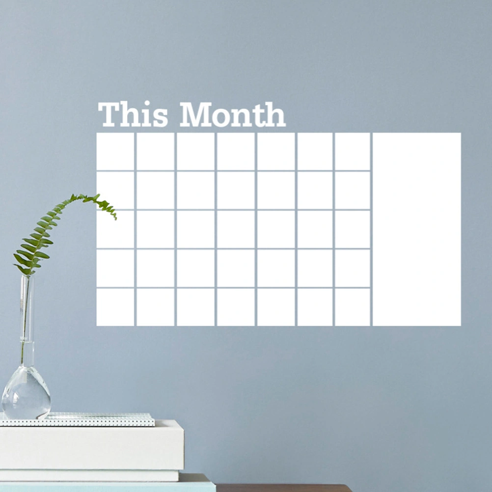 Kindergarten Home Decoration Wall Stickers This Month Infant Household Wall Declas Calendar White Board Stickers (White)