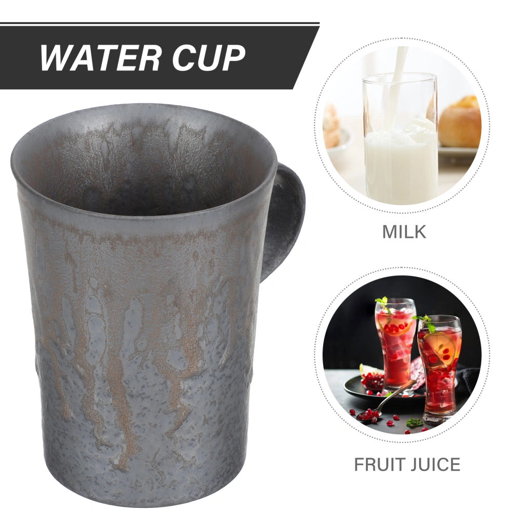 1pc Practical Retro Style Water Cup Household Coffee Cup Tea Cup Office Supply