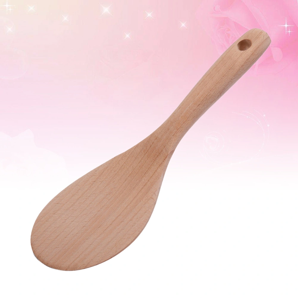 Kitchen Wood Non-Stick Pan Spatula Shovel Kitchen Utensils Accessories 21.5x7cm