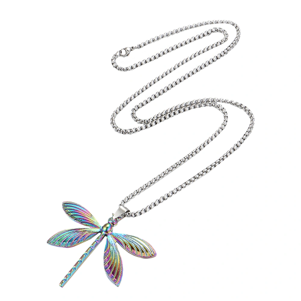 Dragonfly Pendant Necklace Women Neck Jewelry Colorful Dragonfly Neck Chain