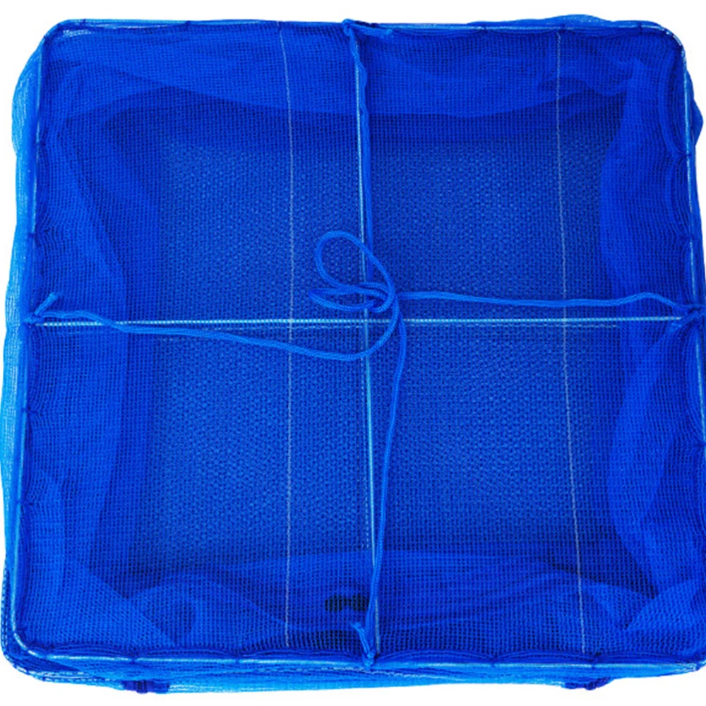 Outdoor Food Screen Foldable Drying Net Hanging Mesh Dryer Square Hanging Mesh Dryer for Shrimp Fish Fruit Vegetables (Four-layer 66X45X45cm With Buckle)