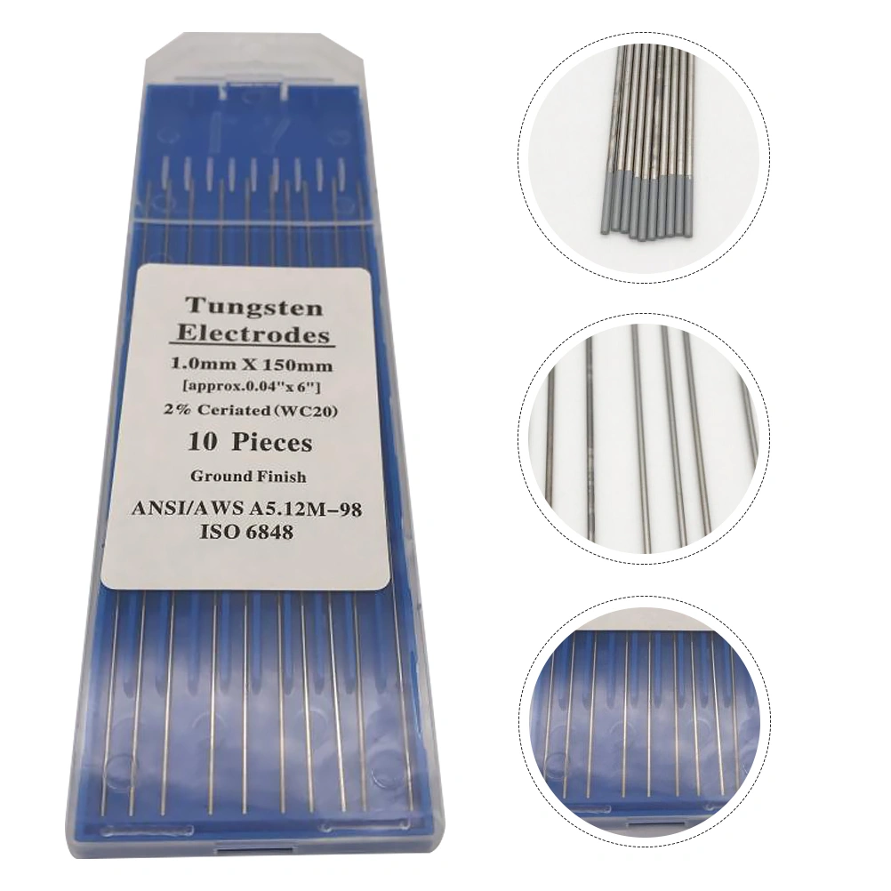 1 Pack Durable Cerium Tungsten Welding Electrodes WT20 TIG Tungsten Rods