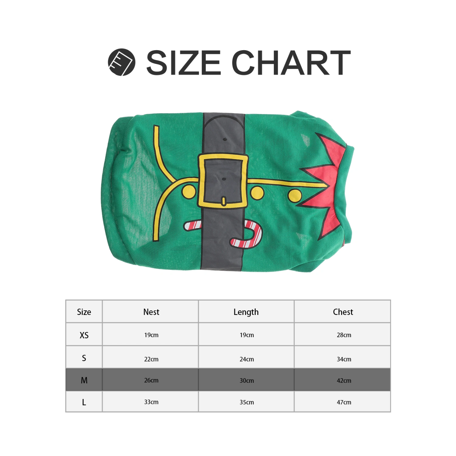 Pet Christmas Coat Fashion Dog Costume New Year Warm Pet Clothes Adorable Pattern Puppy Costume (Size M)