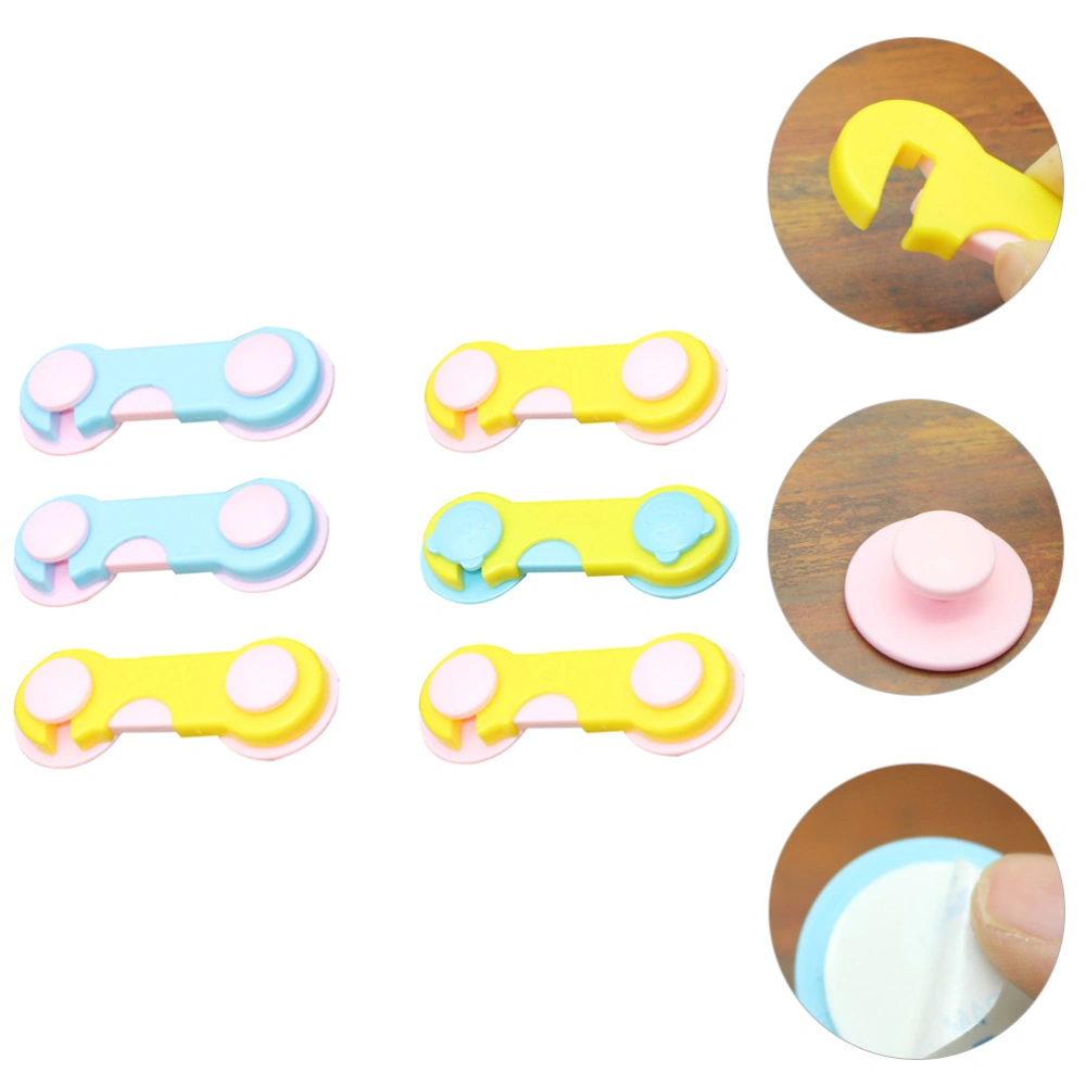 6pcs Safety Locks Baby Proof Lock Protective Lock Baby Guard Lock Cabinet Lock