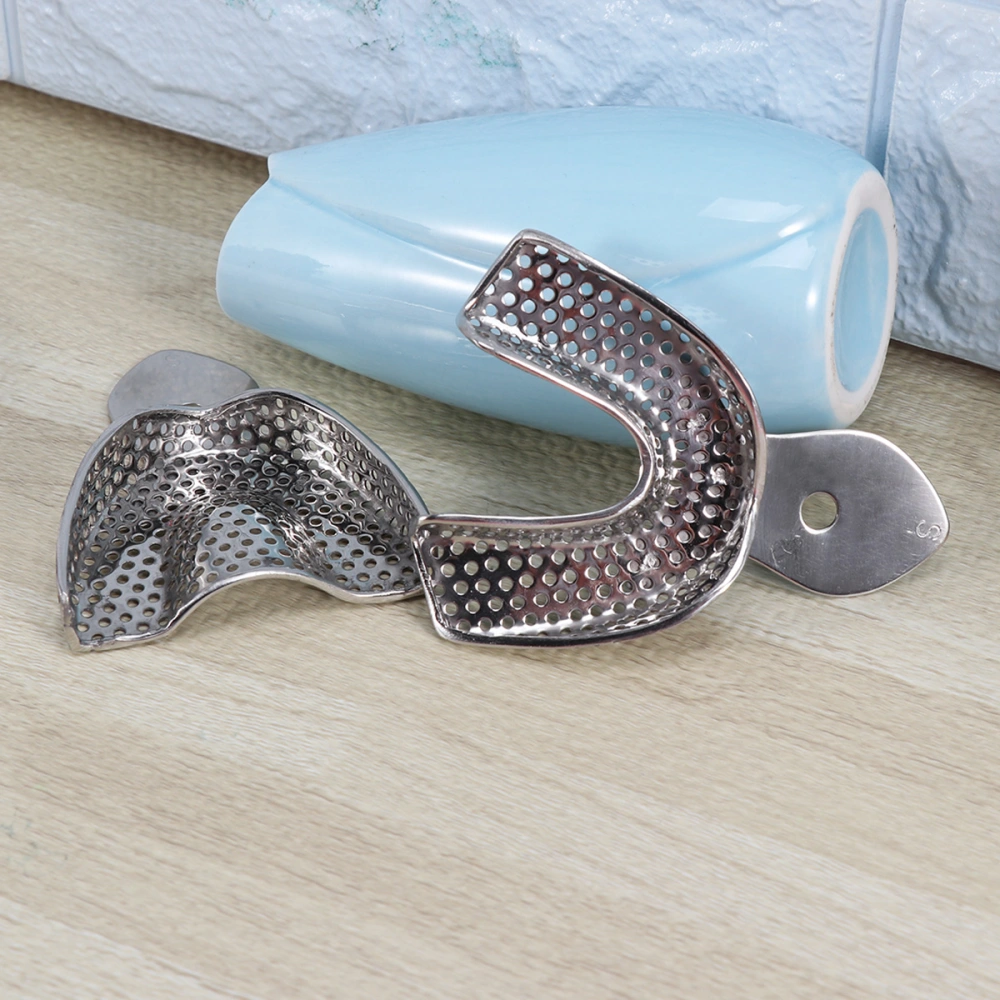 Stainless Steel Dental Trays Impression Trays Dental Materials Dual Arch Tray (S)