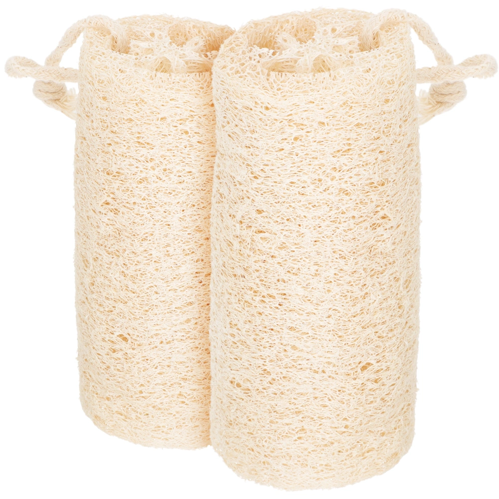 2Pcs Loofah Dishwashing Sponges Natural Loofah Dish Sponge Scrubber Kitchen Supplies