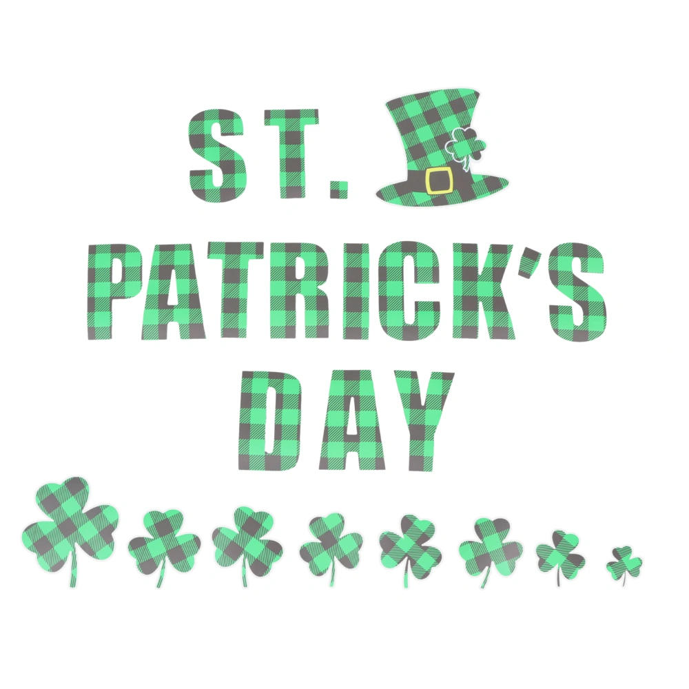 1 Set of Waterproof Automobile Decals St. Patrick's Day Car Stickers Door Ornaments