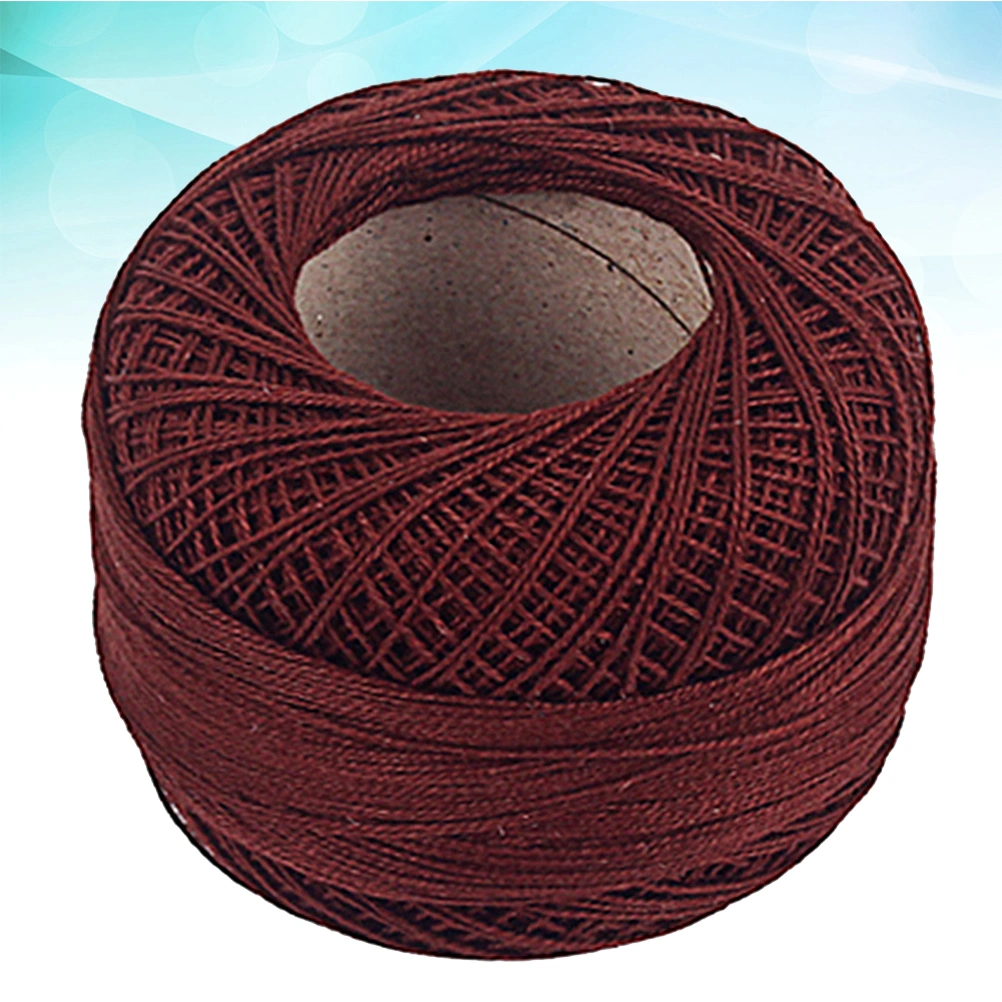 1 Roll of Cotton Yarn DIY Crochet Thread Sweater Scarf Hand Knitting Woolen Yarn (Coffee)