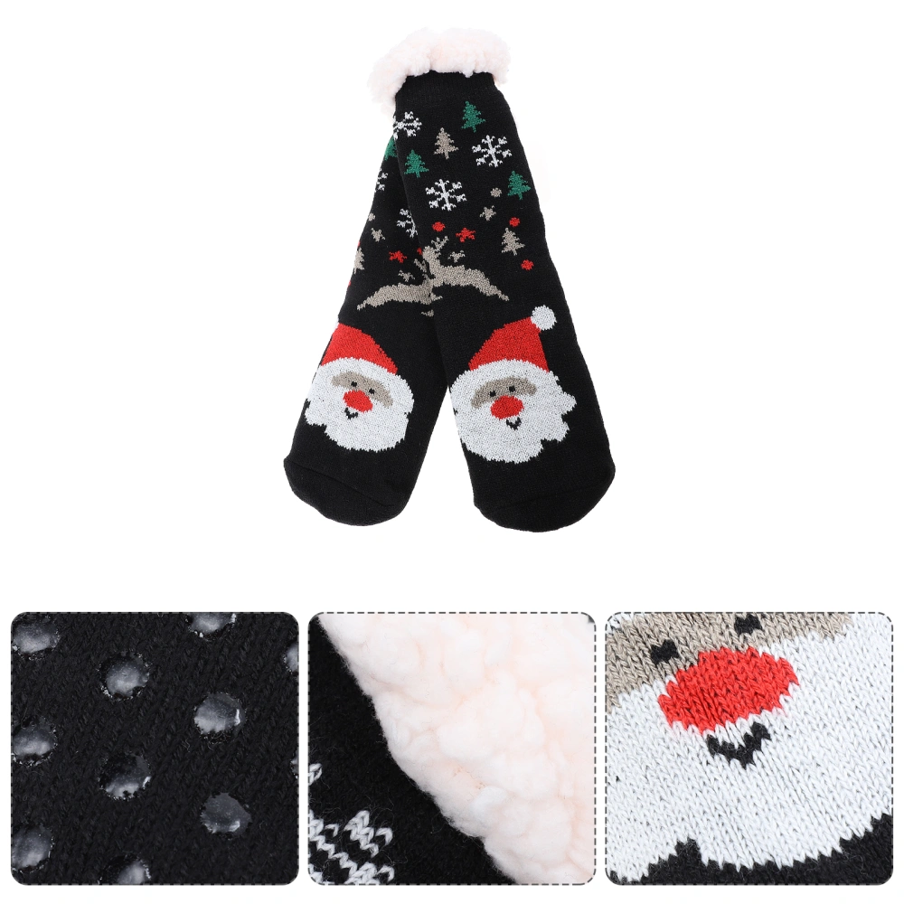 1 Pair Fashion Holiday Socks Winter Floor Socks Warm Anti-slipping Socks