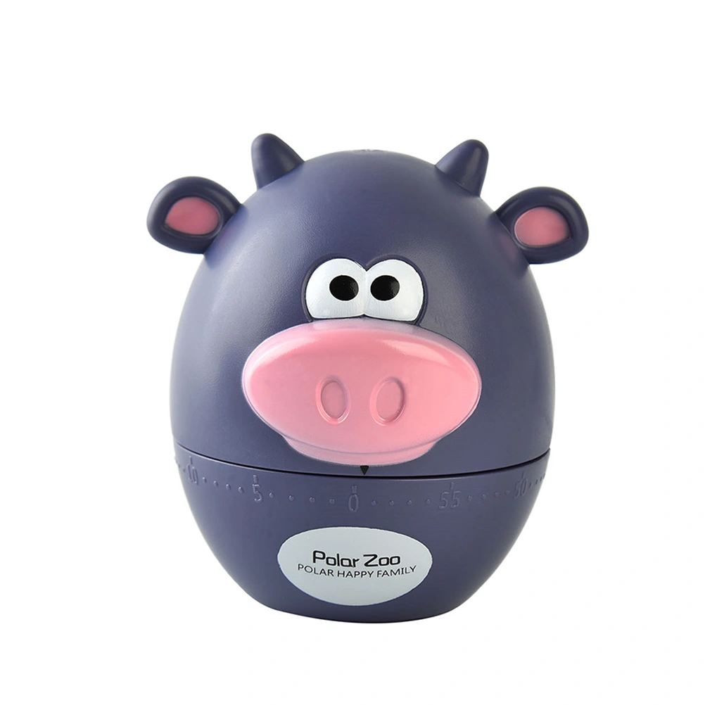 and Simple Cow Shsped Cartoon Kitchen Mechanical Timer for Kitchen Restaurant