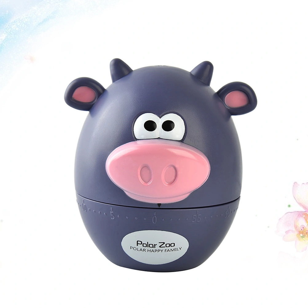 and Simple Cow Shsped Cartoon Kitchen Mechanical Timer for Kitchen Restaurant